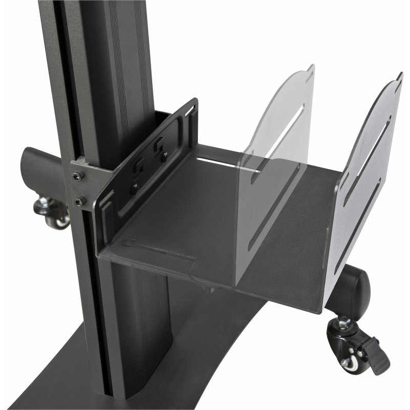 StarTech.com Pupitre de Travail Mobile avec Support Écran - Support pour Tour PC et Clavier - Chariot Ordinateur Ergonomique - Pupitre de Travail Debout Mobile Sur Roulettes