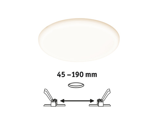 LED inbouwpaneel IP44 14W 1000 lm 3000 K - 6500 K Ø 18,5 cm Veluna WhiteSwitch satijn 230V
