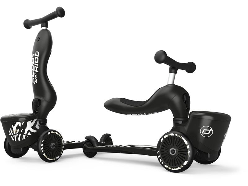 Scoot and Ride Scooter Zebra Schwarz Scooter mit Sitz