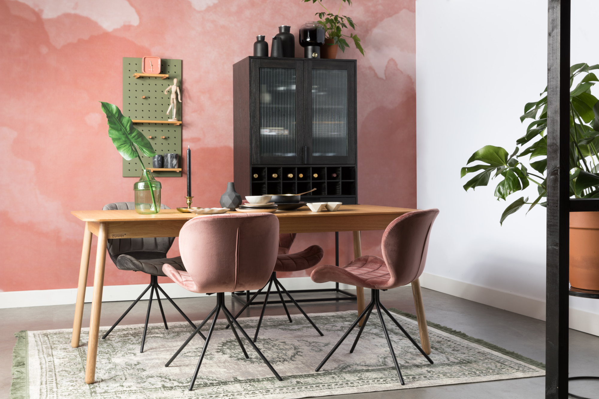 Eettafel Glimps rechthoekig uitschuifbaar walnoot 180-240 x 90