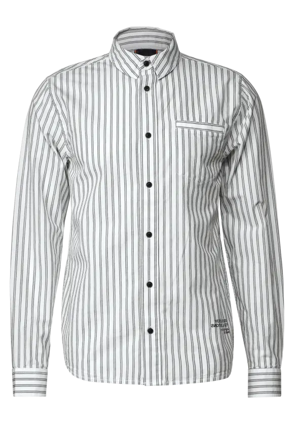 Streifenhemd - White