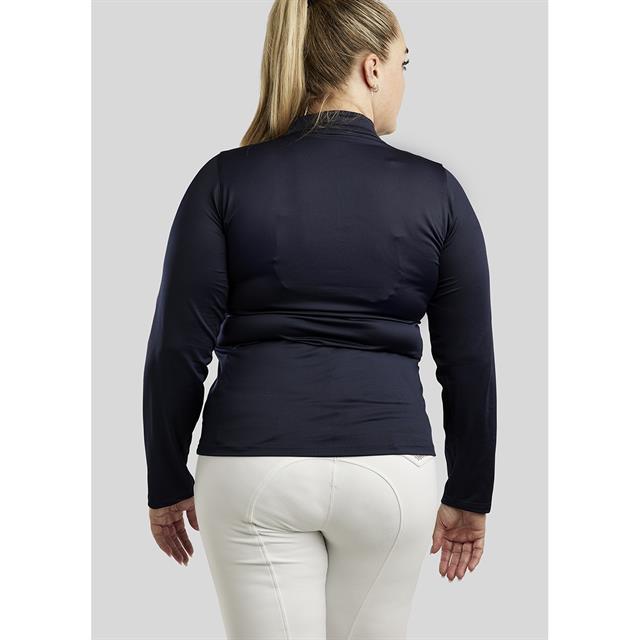 Trainingsshirt Montar Briella Rosegold Crystals Donkerblauw