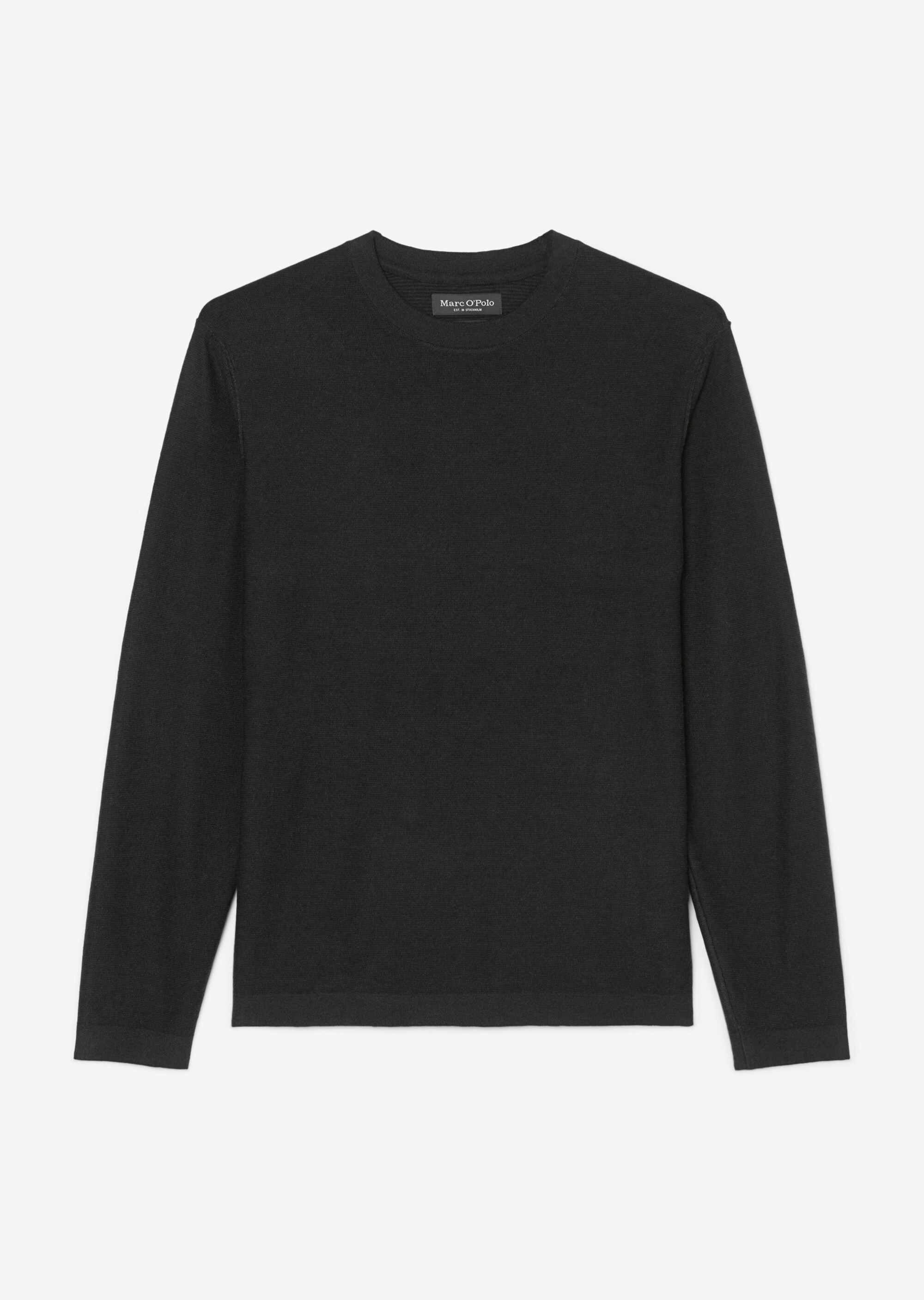 Langarm-Pullover regular im lässigen Inside-Out-Look