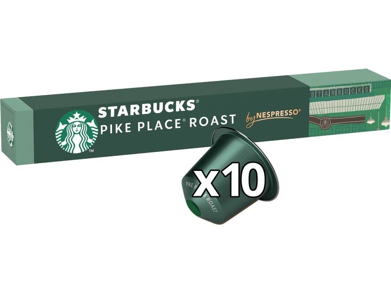 Starbucks Kaffeekapseln Pike Place Roast 12 x 10 Stück Kaffeekapseln für Nespresso Maschinen