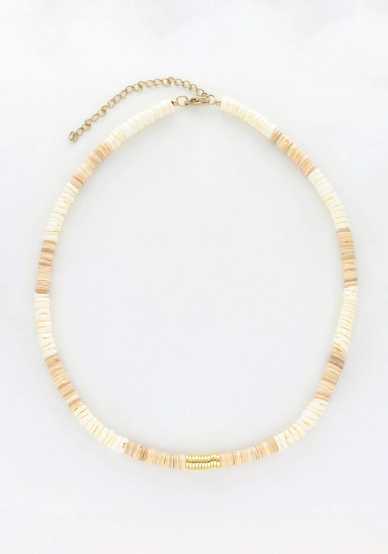 NOTRE-V beige notre-v ketting omss23-024