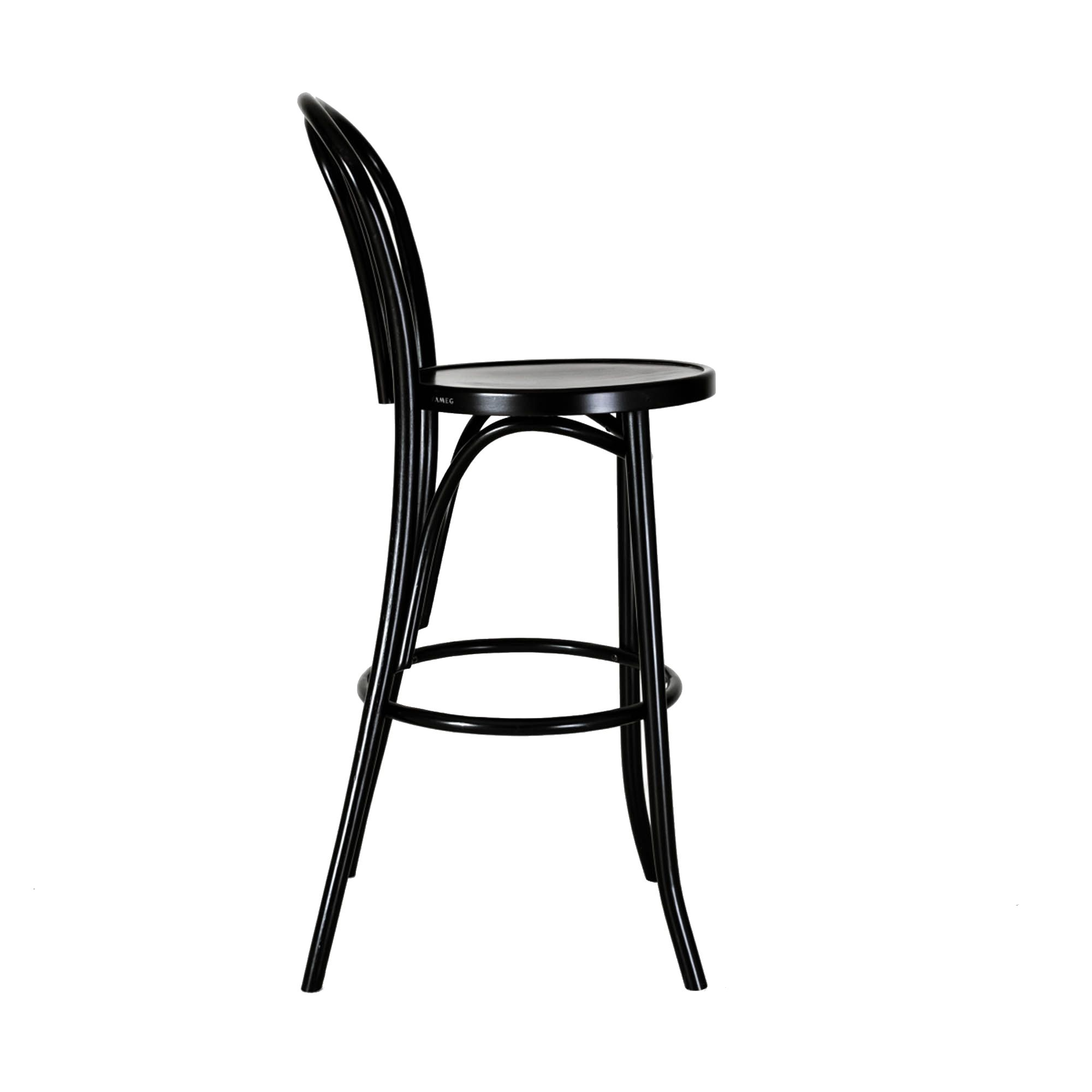 Vienna kruk zwart - 75 cm