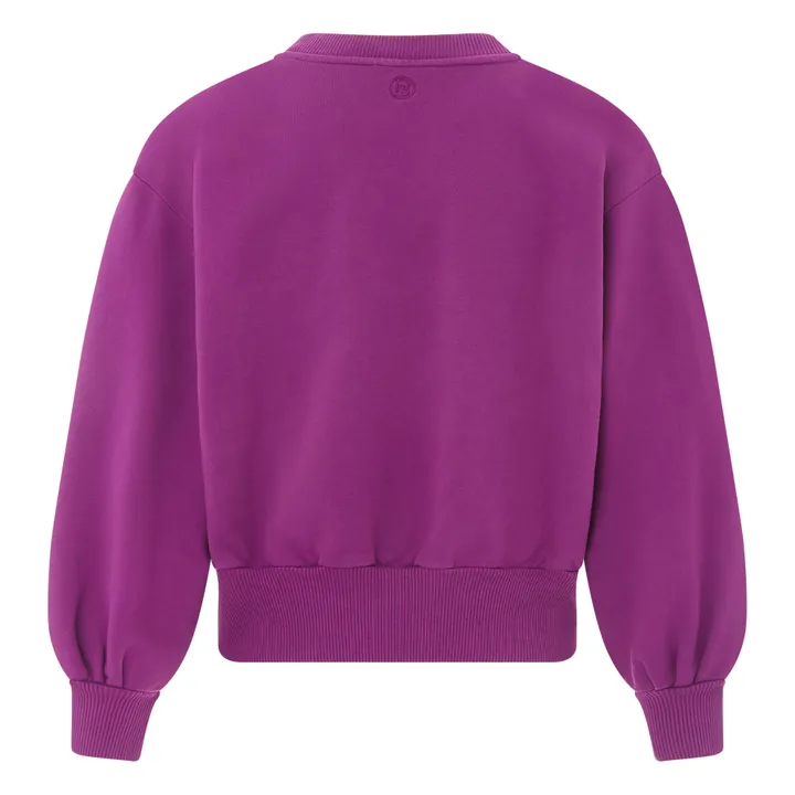 SMALLABLE BASICS Sweat Boxy Femme Molleton Bio | Violet