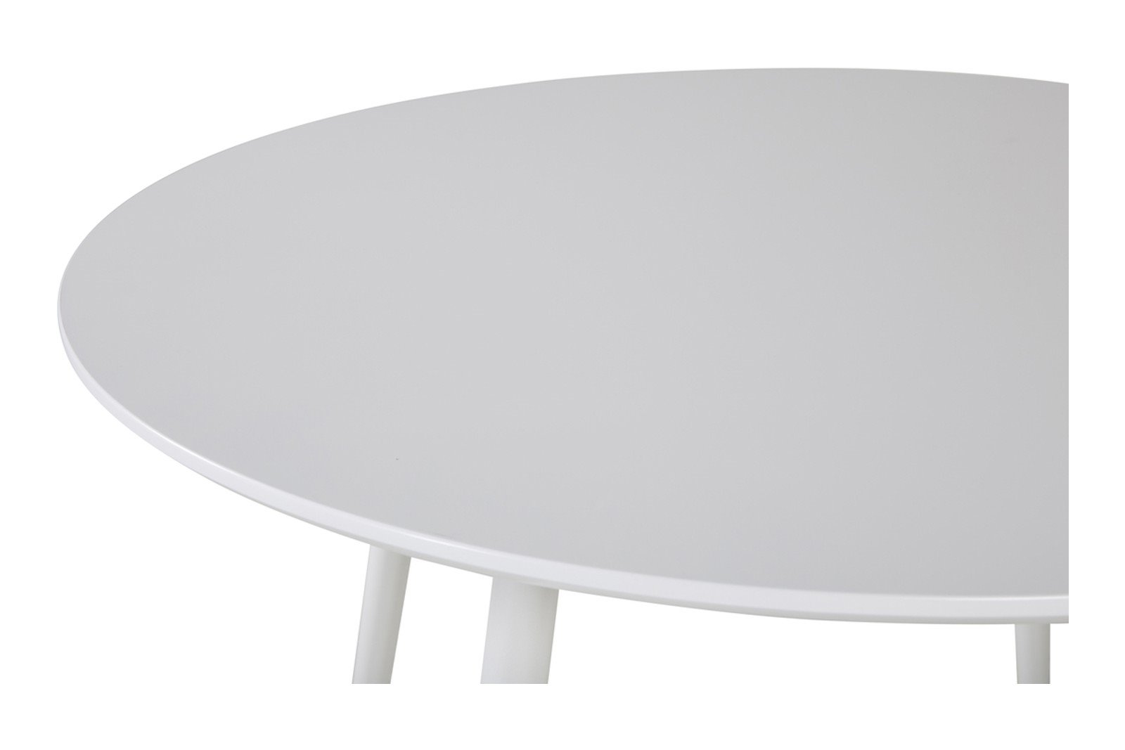 Plaza rundt spisebord Ø100 cm. Hvit rundt spisebord i mdf