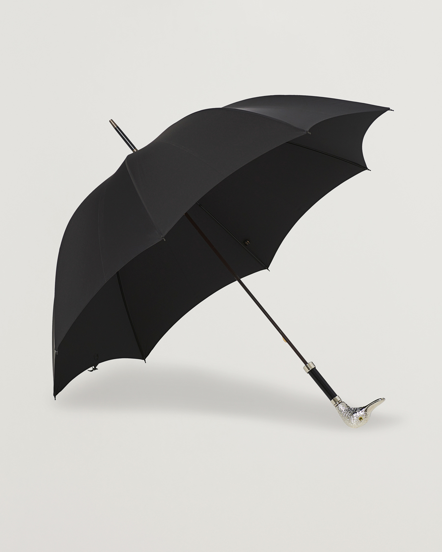Fox Umbrellas Silver Duck Umbrella Black Black