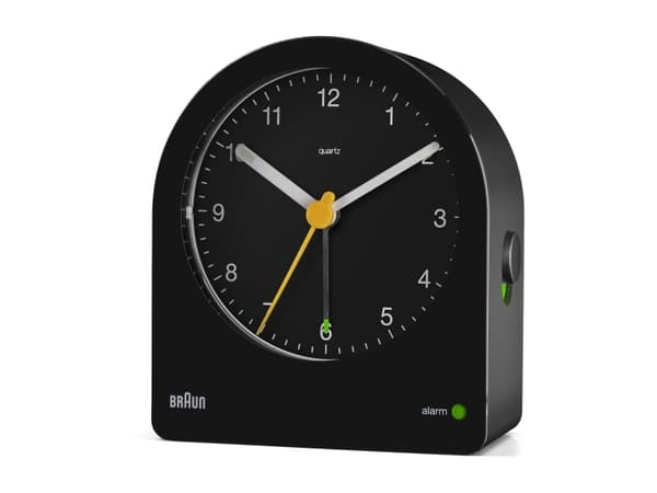 Braun BC22B, Quartz vekkerklokke, Sort, Batteri, AA, 85,6 mm, 97 mm