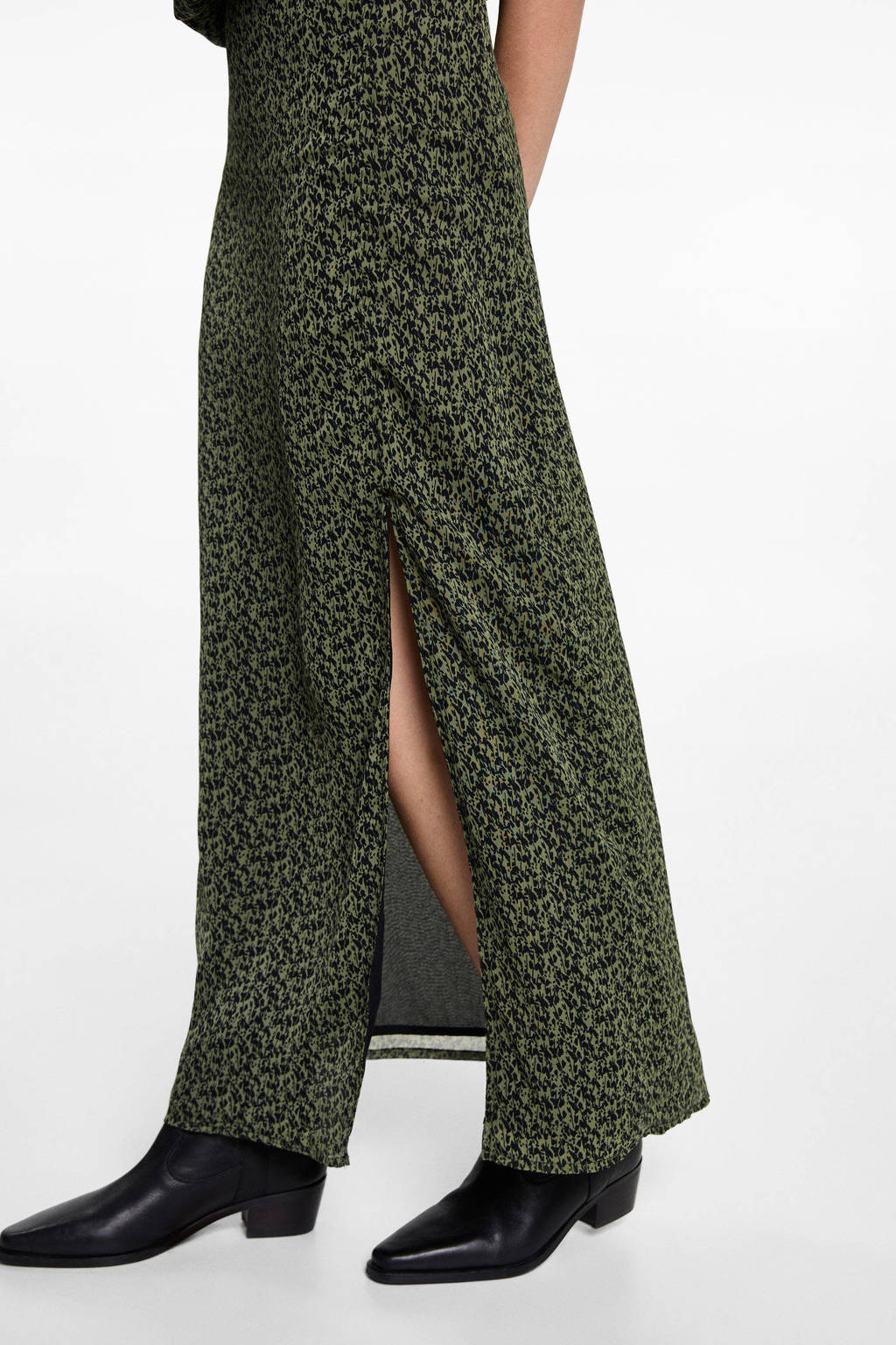 MANGO TEEN maxi rok groen