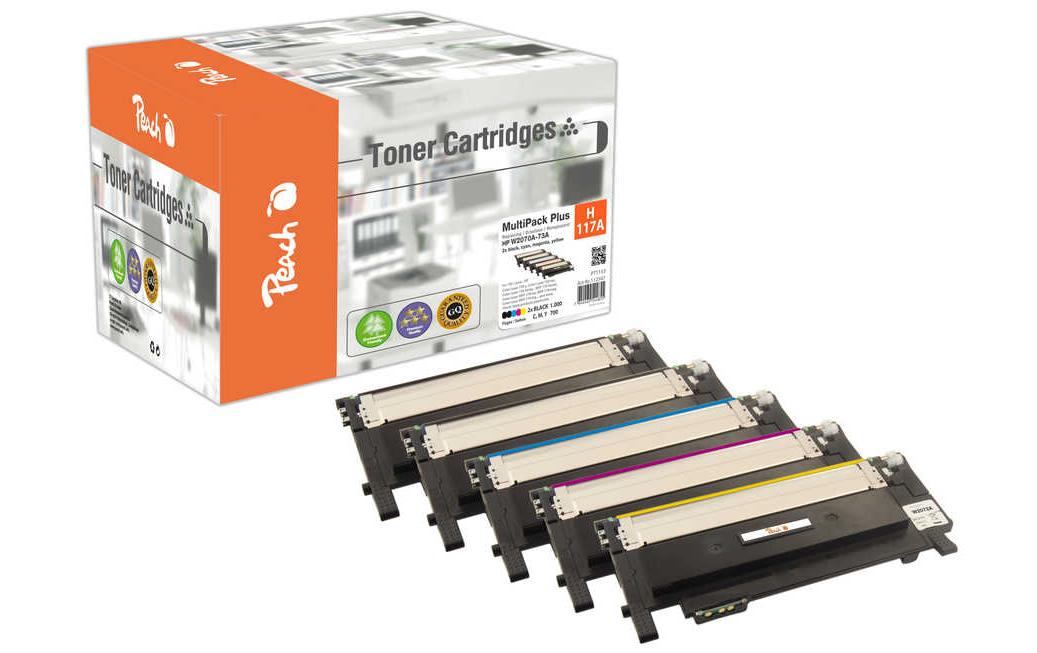 Toner HP No. 117A XL 2x Black, 1x Cyan, Magenta, Yellow<br>Tonerset: Schwarz, Cyan, Magenta und Gelb