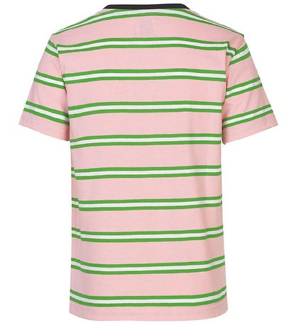 Mads Nørgaard T-Shirt - Trolino - Pink/Grün Gestreift
