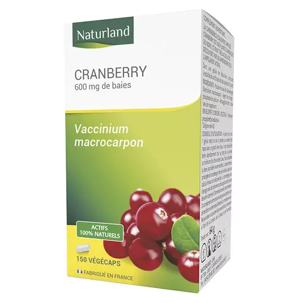 Naturland Cranberry 150 cápsulas vegetais