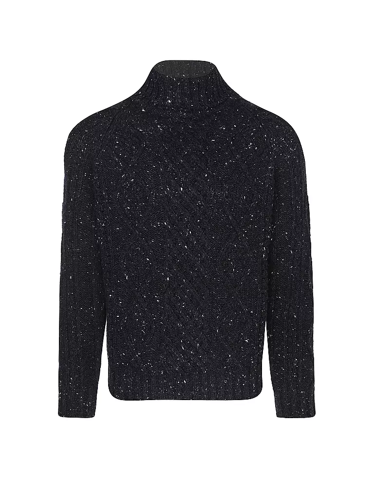 ELEVENTY Rollkragenpullover dunkelblau