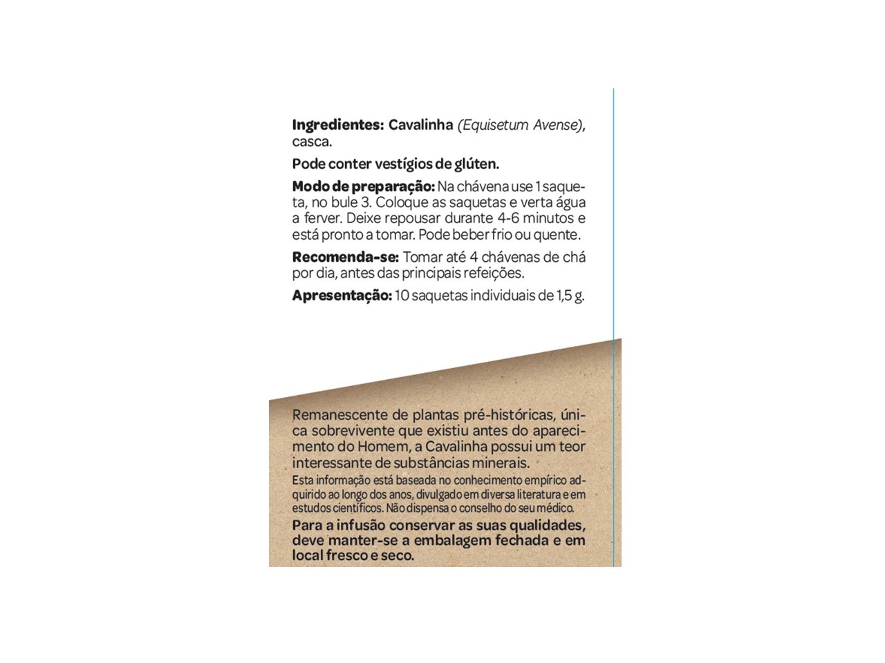 CHÁ SALUTEM INFUSÃO Nº30 CAVALINHA 10 SAQUETAS