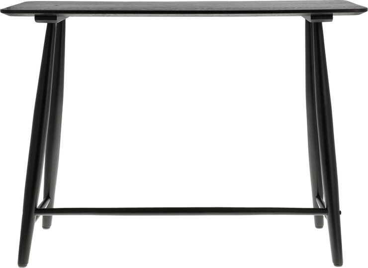 Villa Collection Skrivebord Bast 100x44,5x73 cm Sort Massiv eg Sort