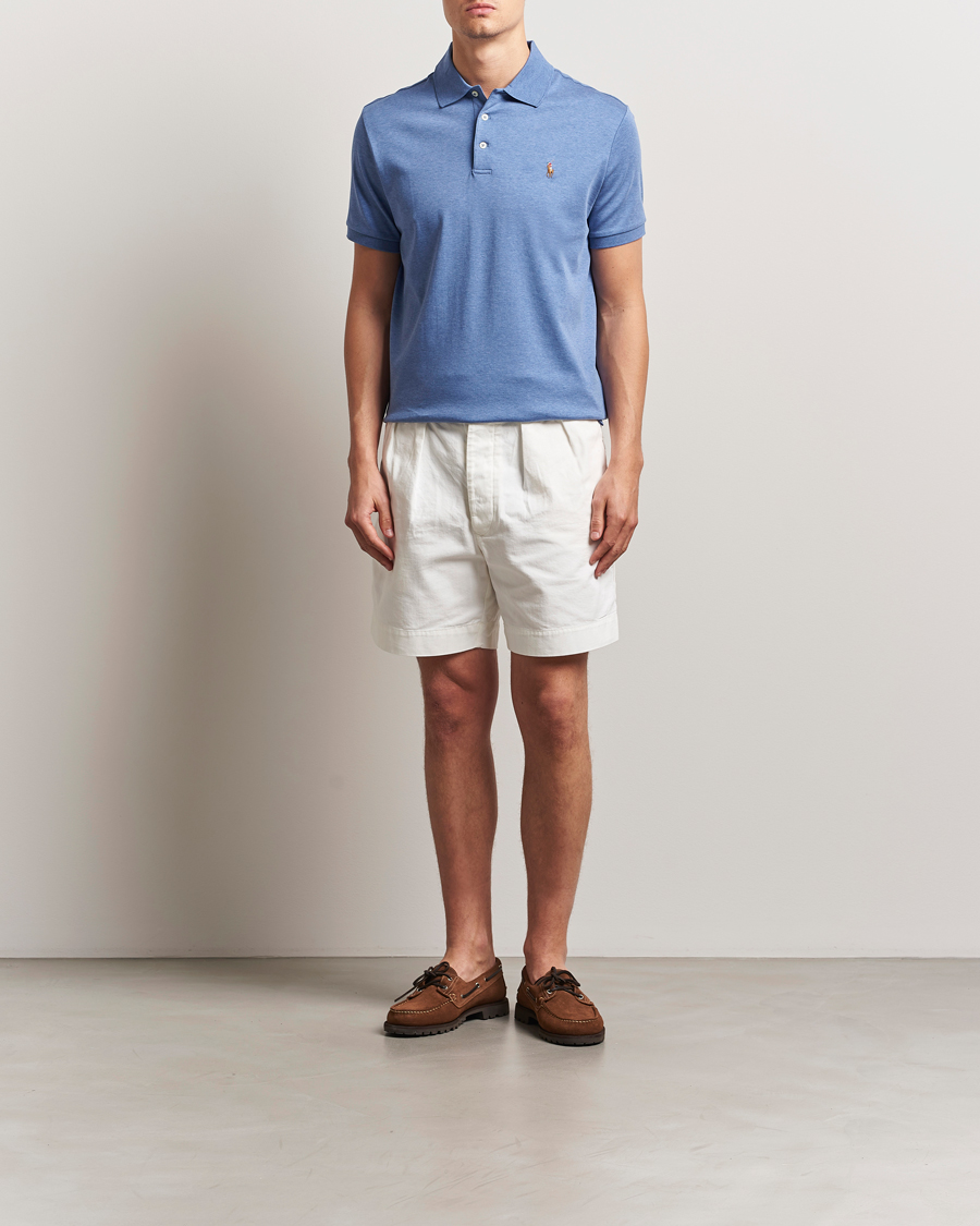 Polo Ralph Lauren Custom Slim Fit Cotton Polo Faded Royal