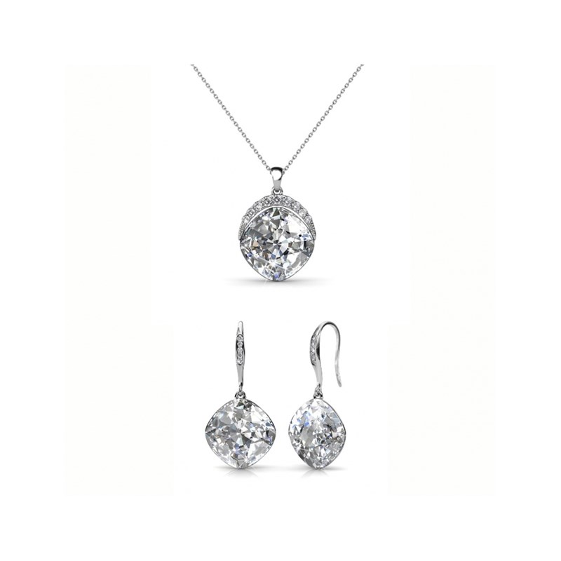 Parure et Coffret Tiffy Hook - Argenté et Cristal