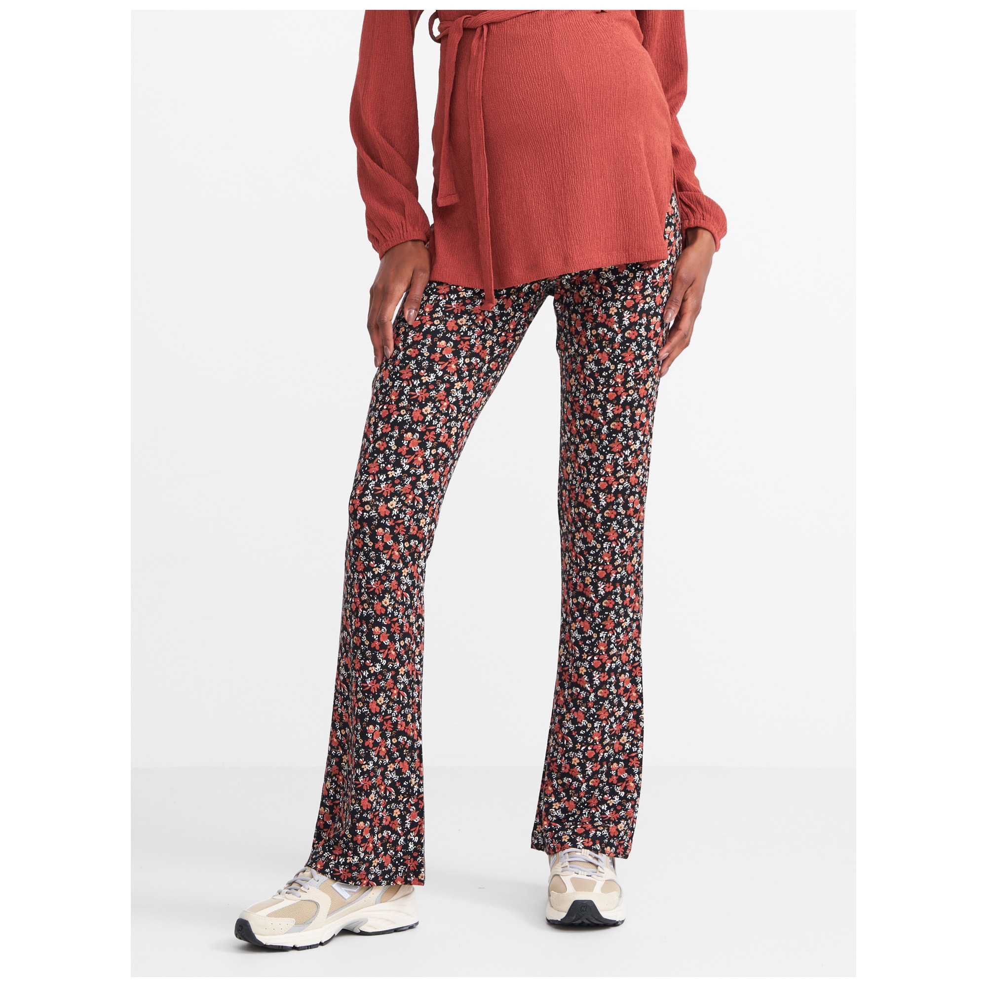 Prénatal zwangerschapsbroek lang all over print multi