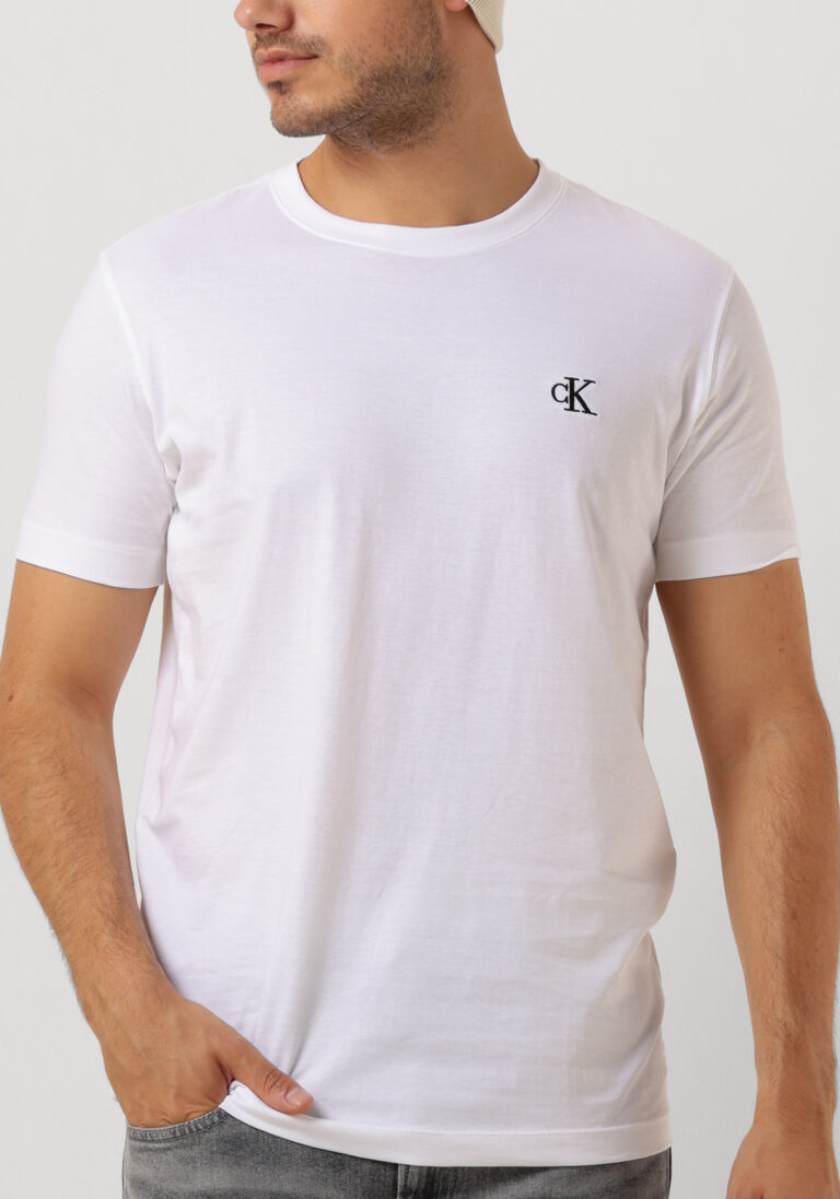 CALVIN KLEIN witte calvin klein t-shirt ck essential slim te