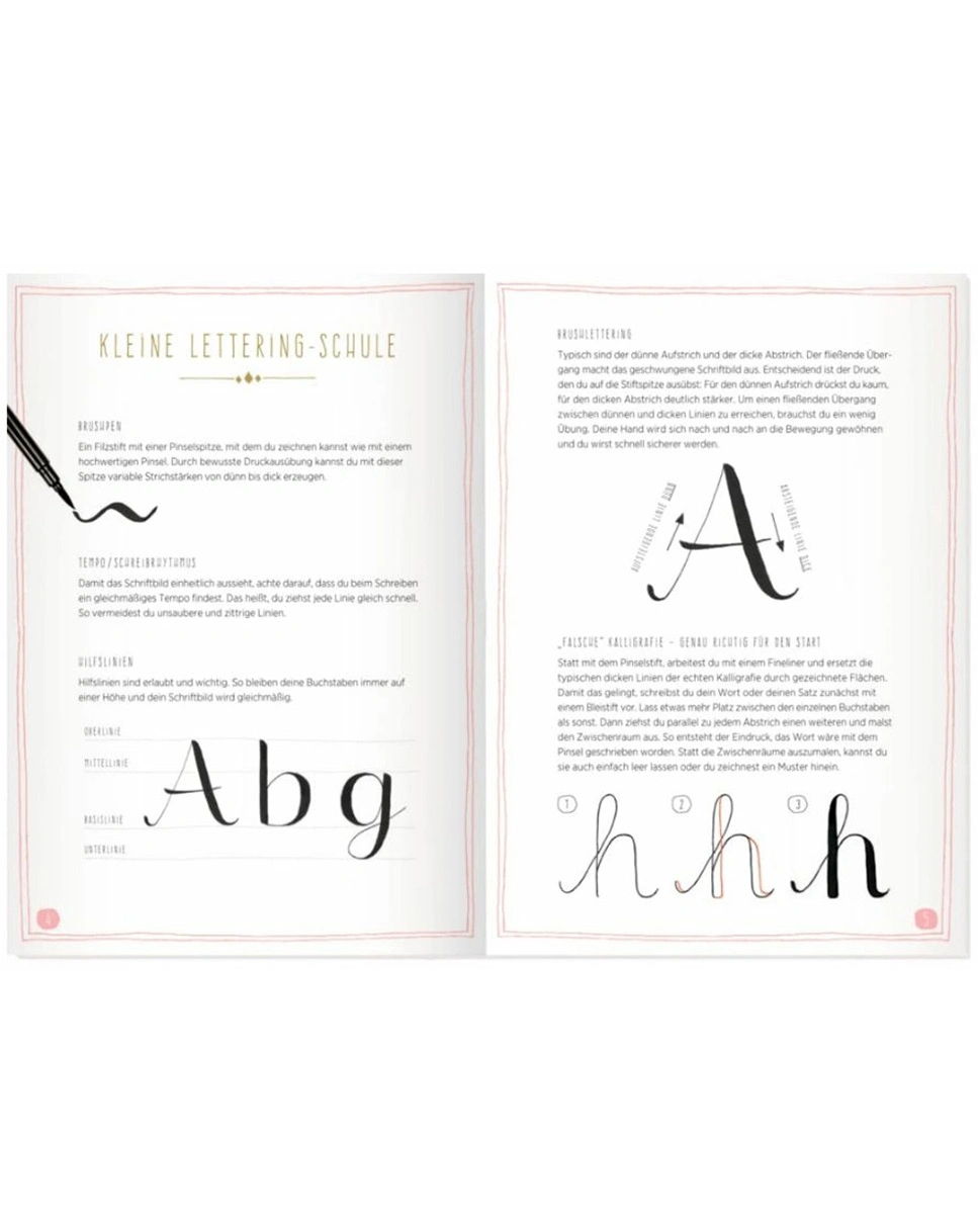 Handlettering-Set 100% SELBST GEMACHT - MEIN STARTER SET