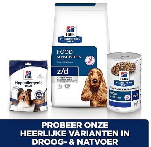 Hill's - Prescription Diet - Hondenvoer - 3 kg - Z/D Food Sensitivities
