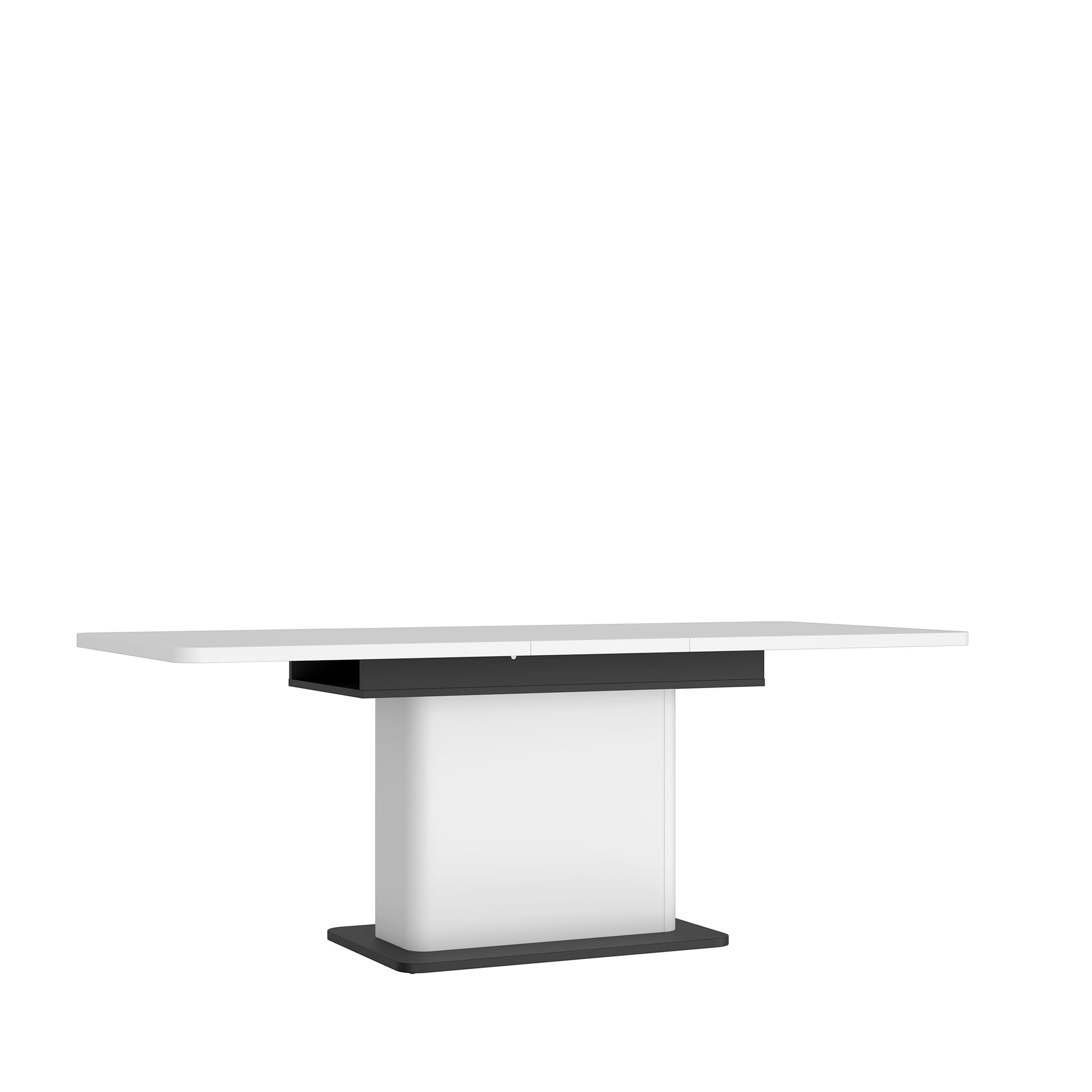 Esstisch VODOL 160-200x75 cm Sand/Schwarz