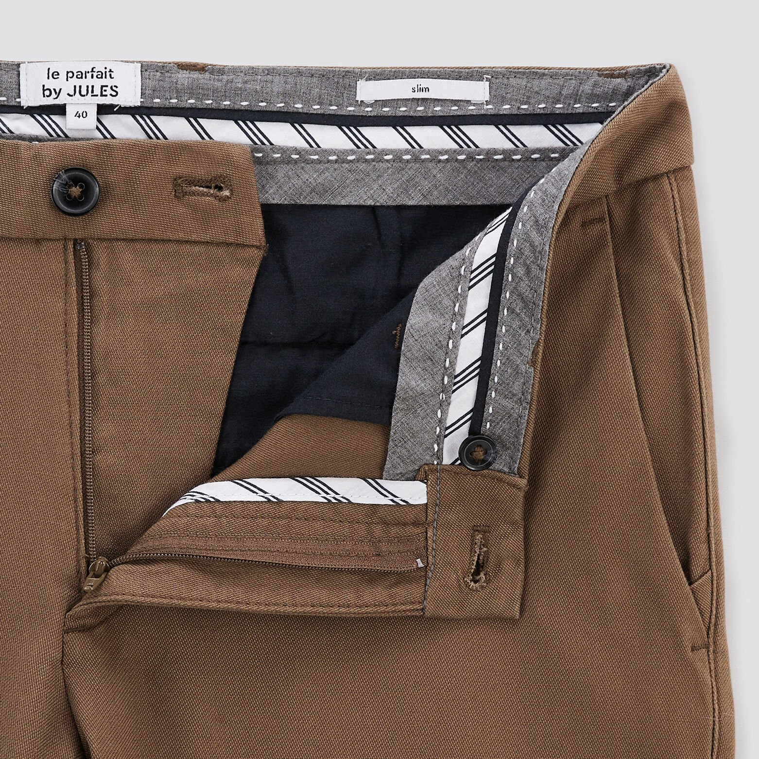 Pantalon chino slim urbain 'le parfait by JULES' Camel