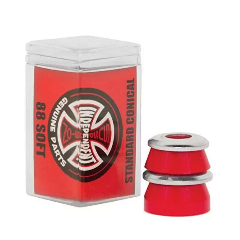 Bushing Skateboard INDEPENDENT Bushings Jeu De 4 Conical Soft 88a Red