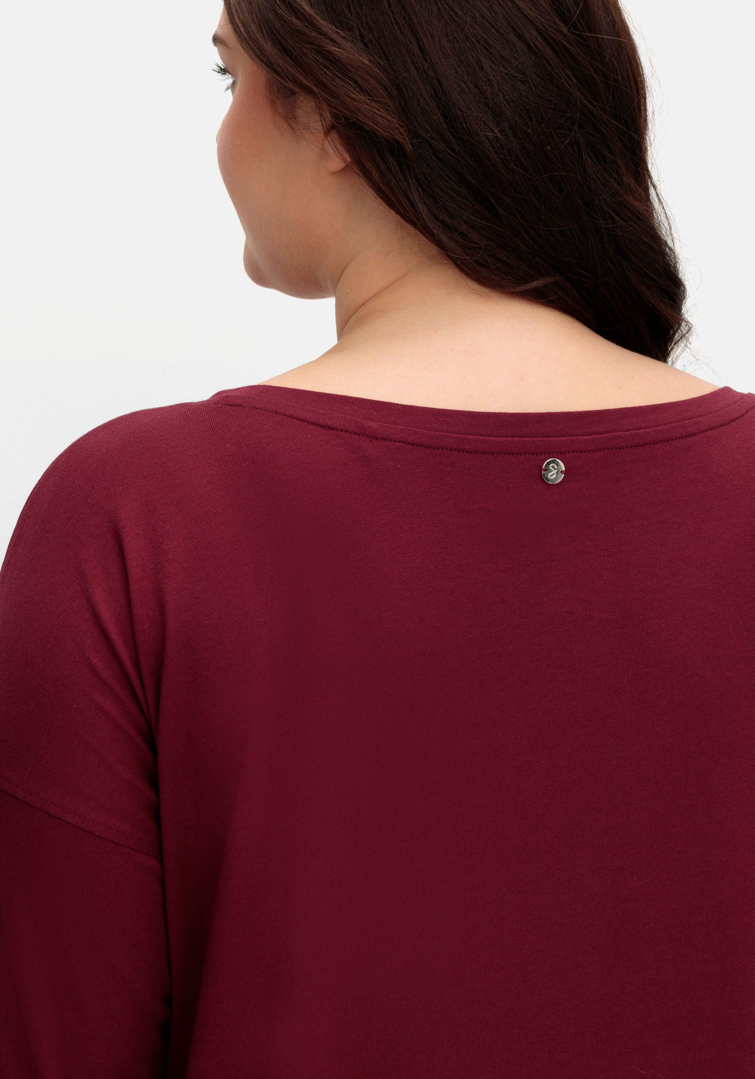 Oversized-Shirt mit Bindeband am Saum