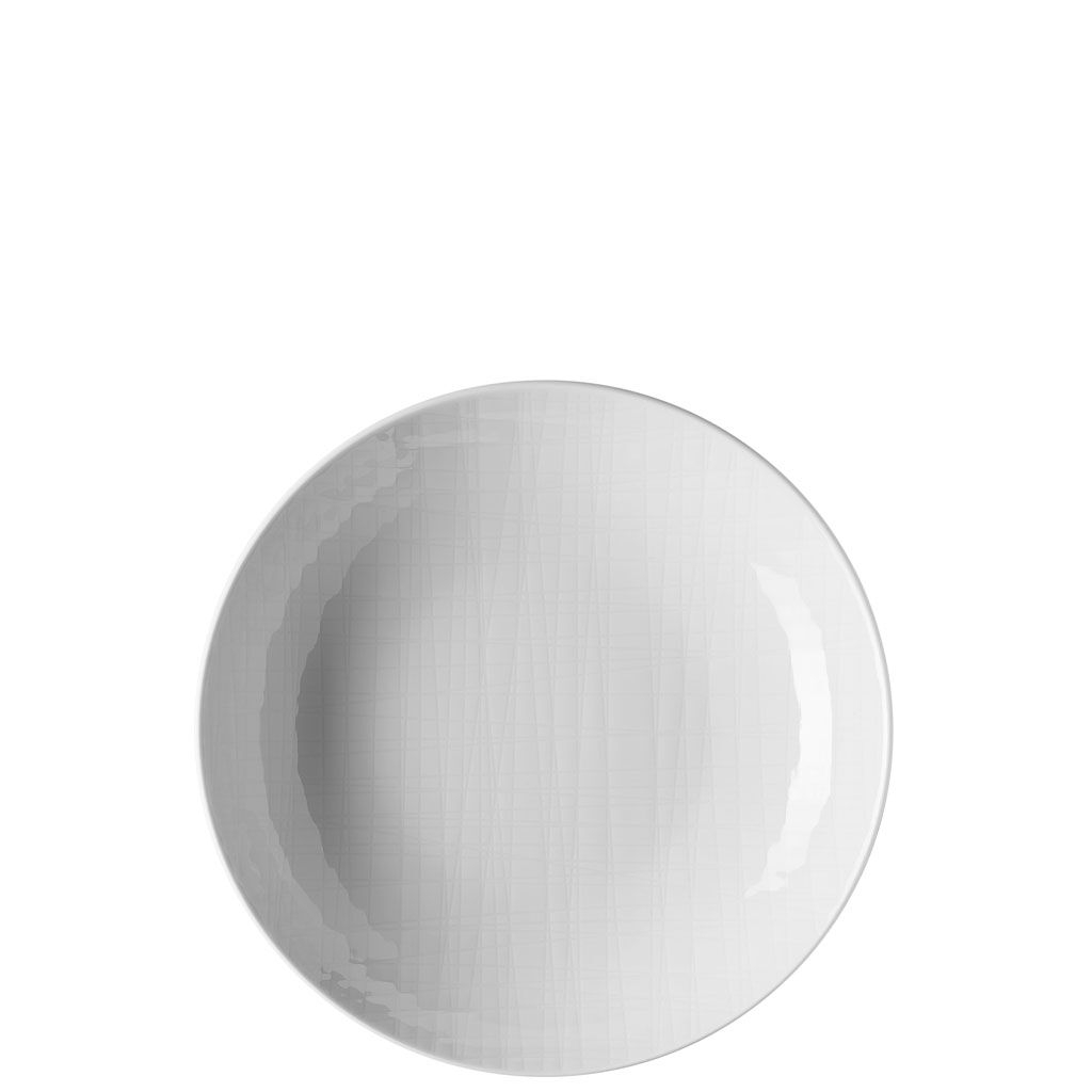 Mesh Weiss Teller 19 cm tief