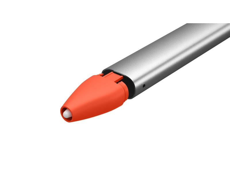 Logitech Eingabestift Crayon Grau/Orange Kinderfreundlicher Kreativ-Eingabestift für das Apple iPad