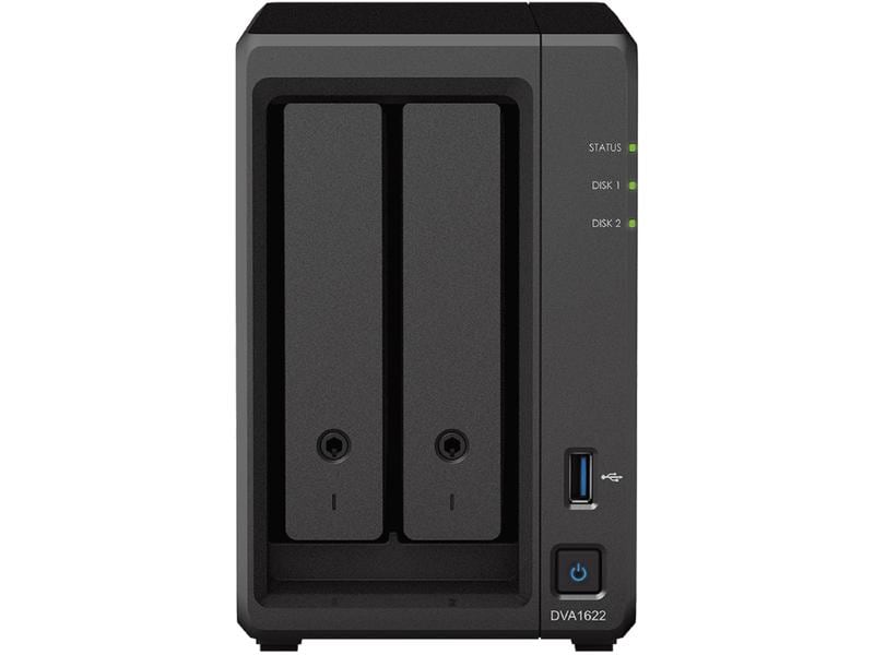 Synology Netzwerkrekorder Deep Learning NVR DVA1622 ohne HD NVR mit KI-Technologie für Privatanwender, kleine Unternehmen und EdgeAnwendungen