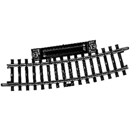 Märklin 2239 Schaltgleis gebogen. Länge 1/2 = 15°, Spur H0, Radius 424,6 mm