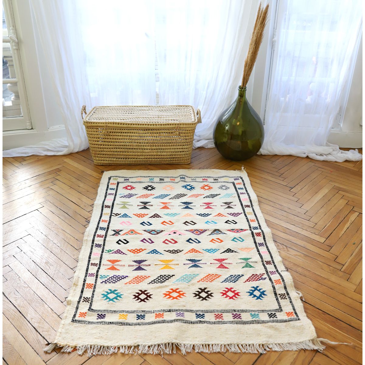 Tapis kilim berbère naturel Nuit Marocaine