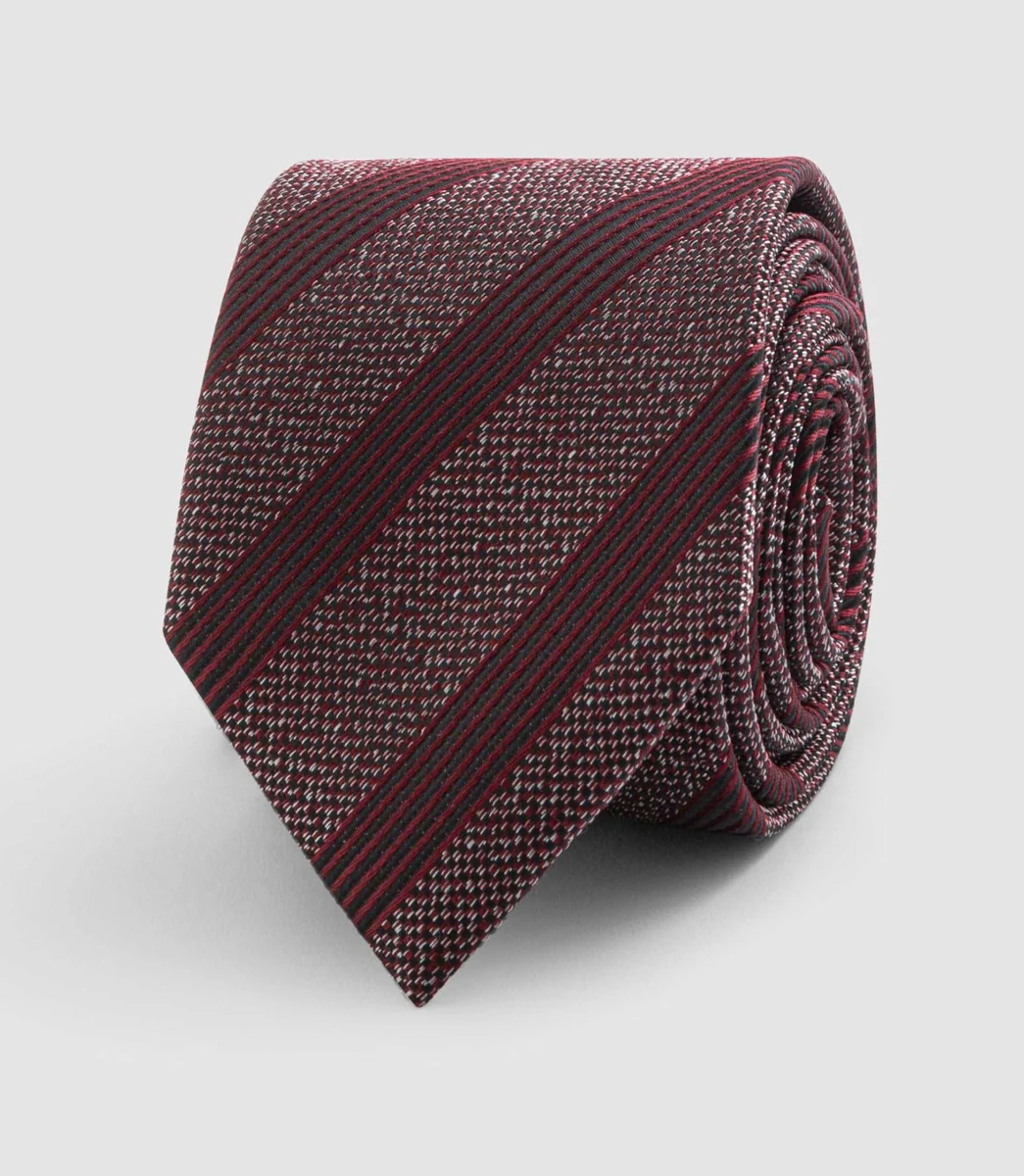 Cravate 8cm bordeaux 