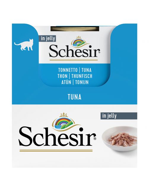 Schesir Kat Blik Gelei Vis 85 g - Kattenvoer