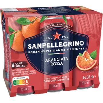Sanpellegrino Limonade Aranciata Rossa 6 x 330 ml
