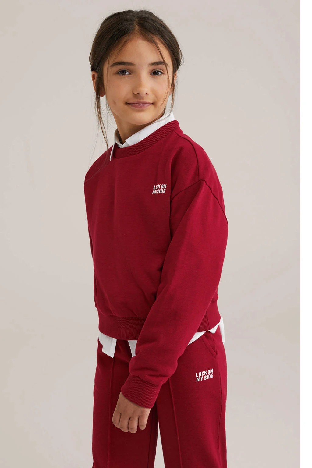 WE Fashion sweater rood
