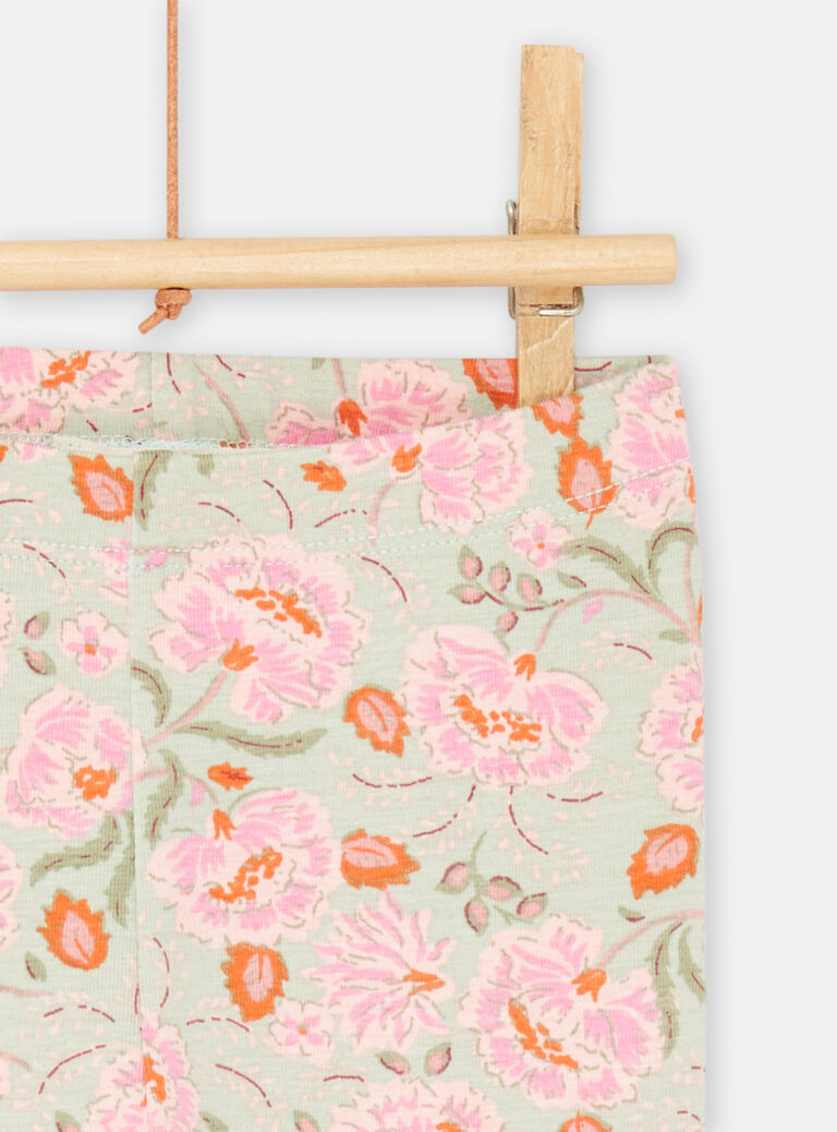 Legging vert de gris pour bébé fille