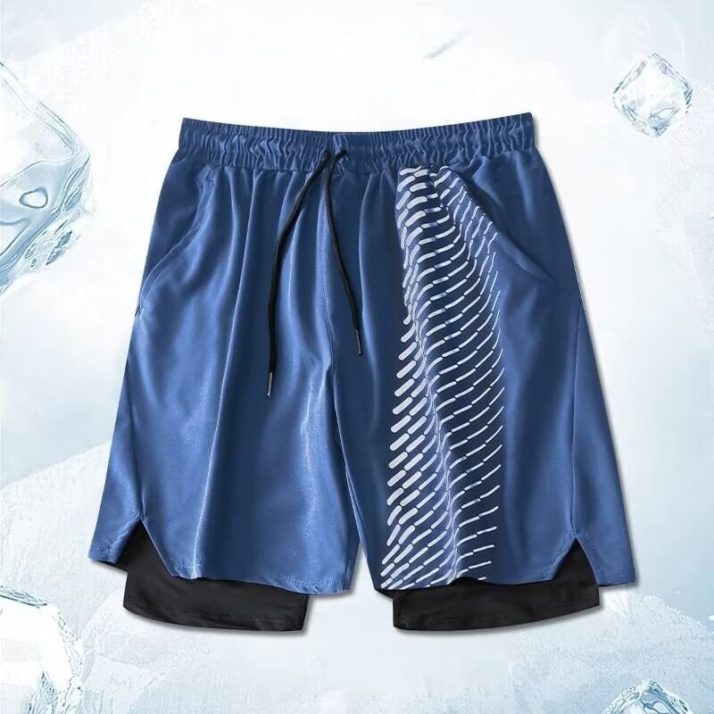 Lingaris - Tweedelige short met trekkoord en print
