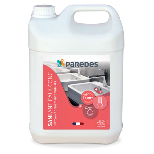 Nettoyant détartrant sanitaires Paredes SANI ANTICALK CONC bidon de 5L