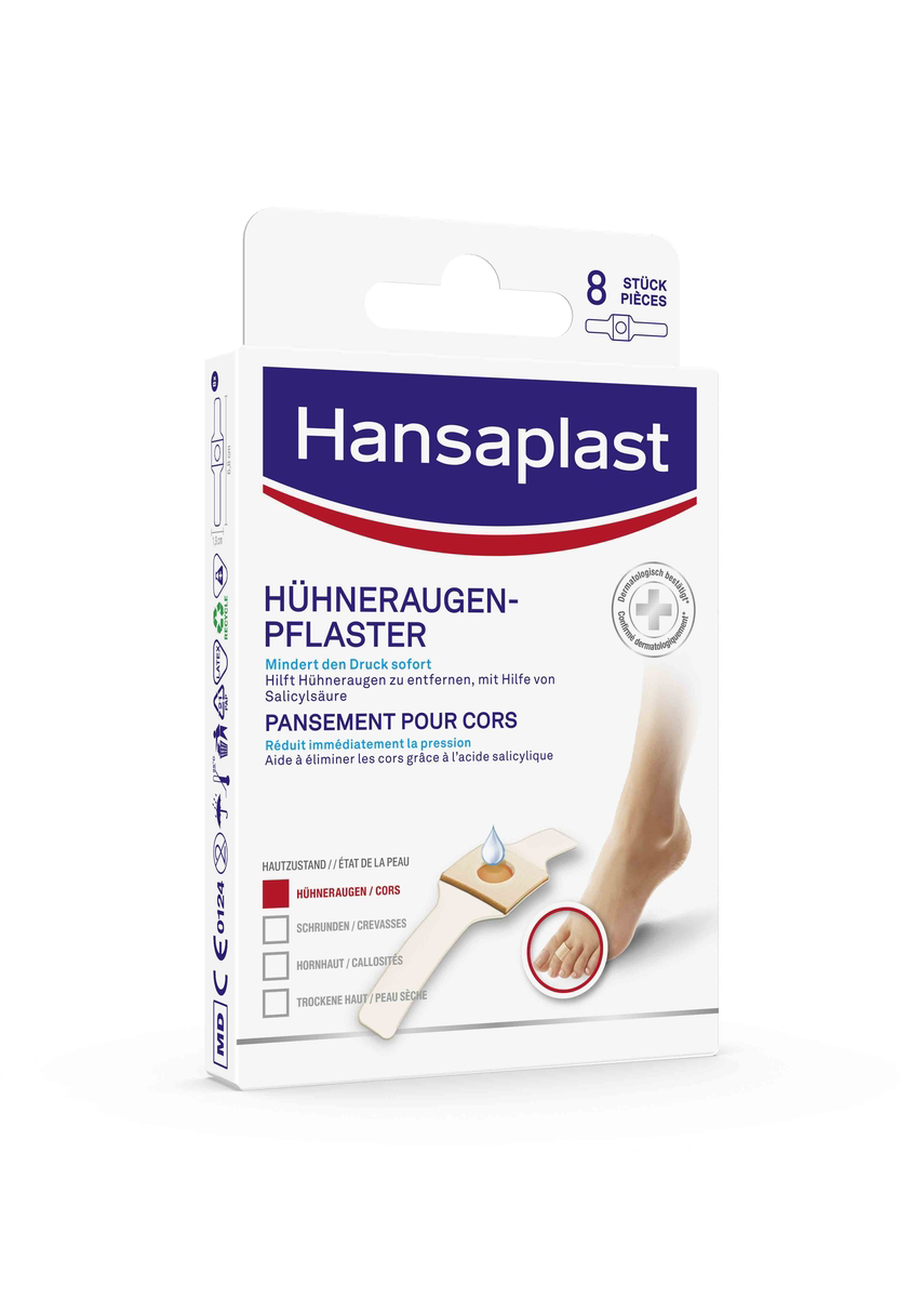 (8er Set) Footcare Hühneraugen Pflaster (92873)