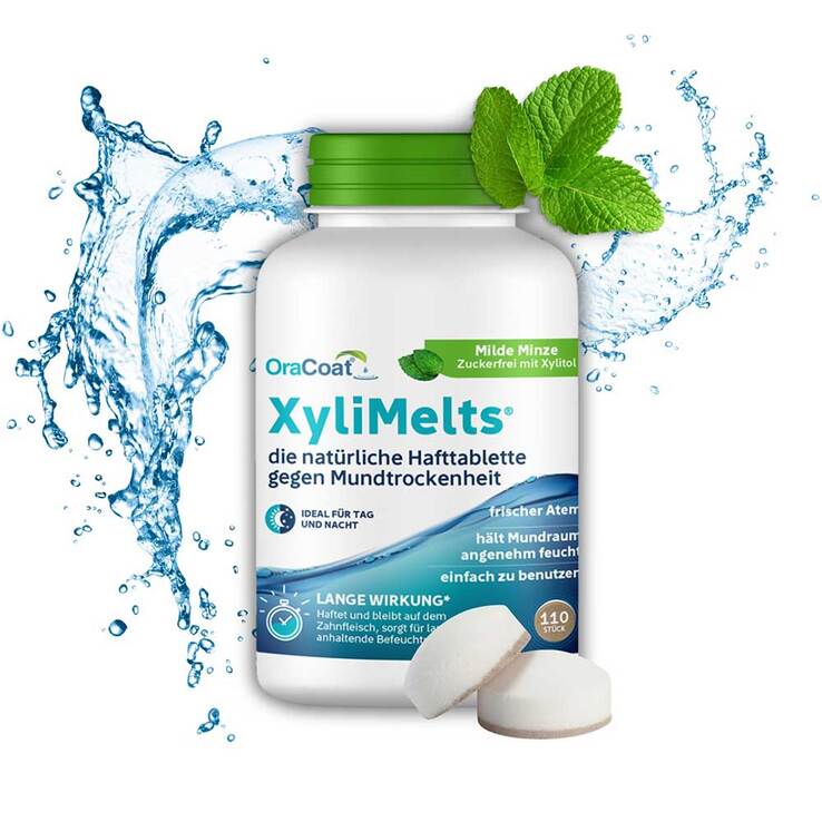Xylimelts Hafttabletten milde Minze Oracoat, 110 St