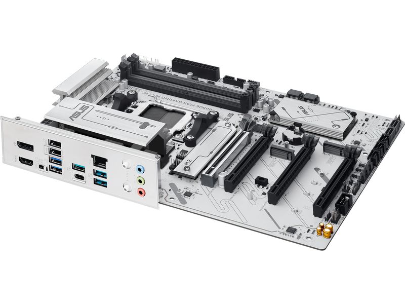 ASUS Mainboard B650E MAX GAMING WIFI W ATX-Mainboard mit AM5 Sockel und WLAN