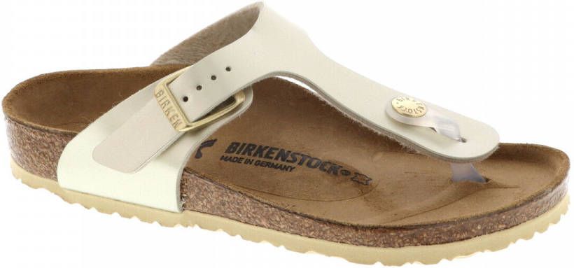 Birkenstock Meisjes Sandalen Gizeh Kids BS Electric Metallic Gold(narrow) Goud