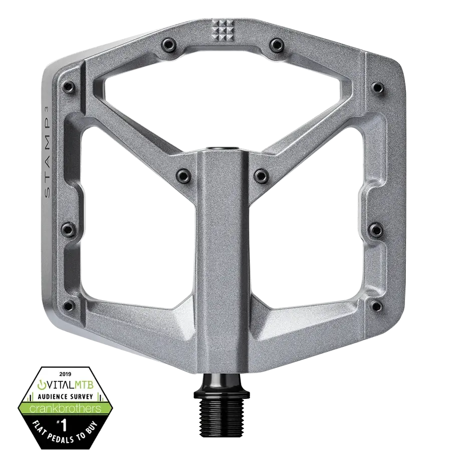 Crankbrothers Stamp 3 Large MTB Pedalen Grijs/Magnesium