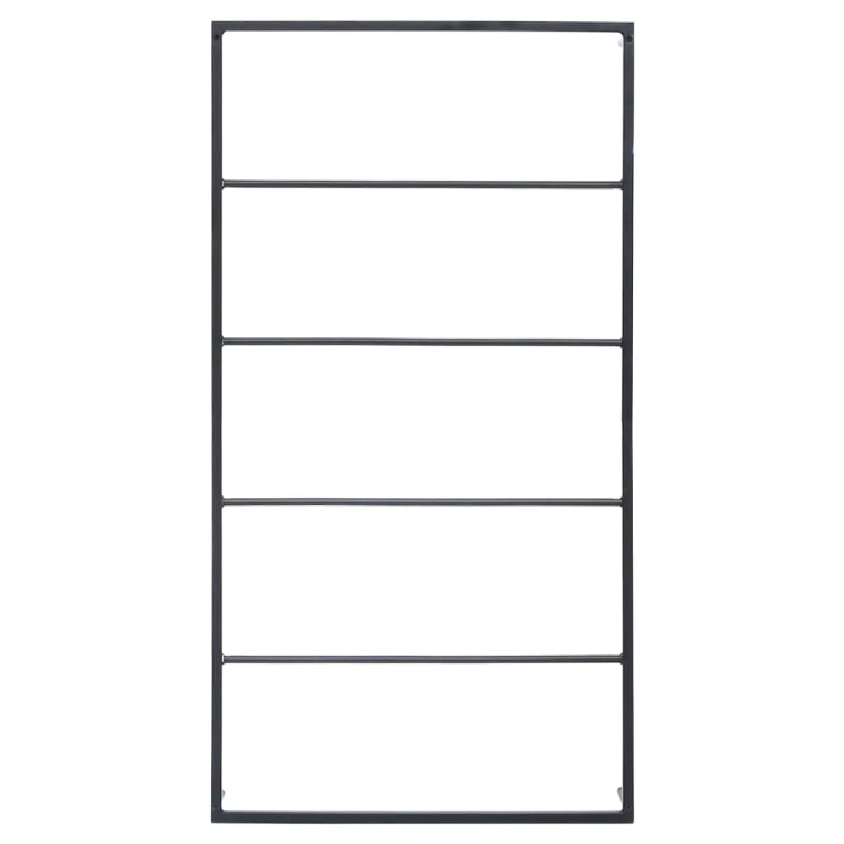 Helloshop26 Porte-serviettes mural noir 116 cm acier
