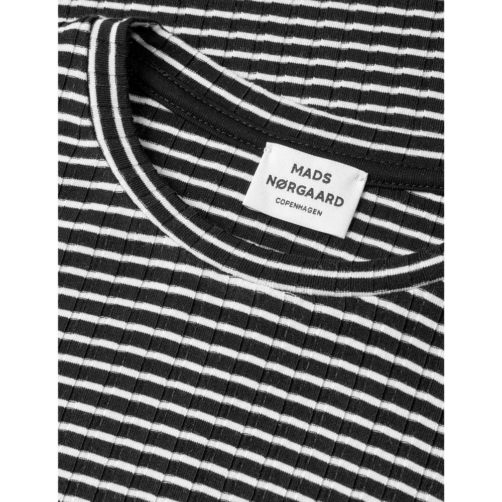 Køb Mads Nørgaard Black/Vanilla Ice 5X5 Stripe Talika Bluse